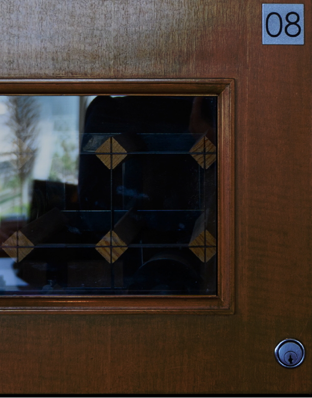 reflection on glass