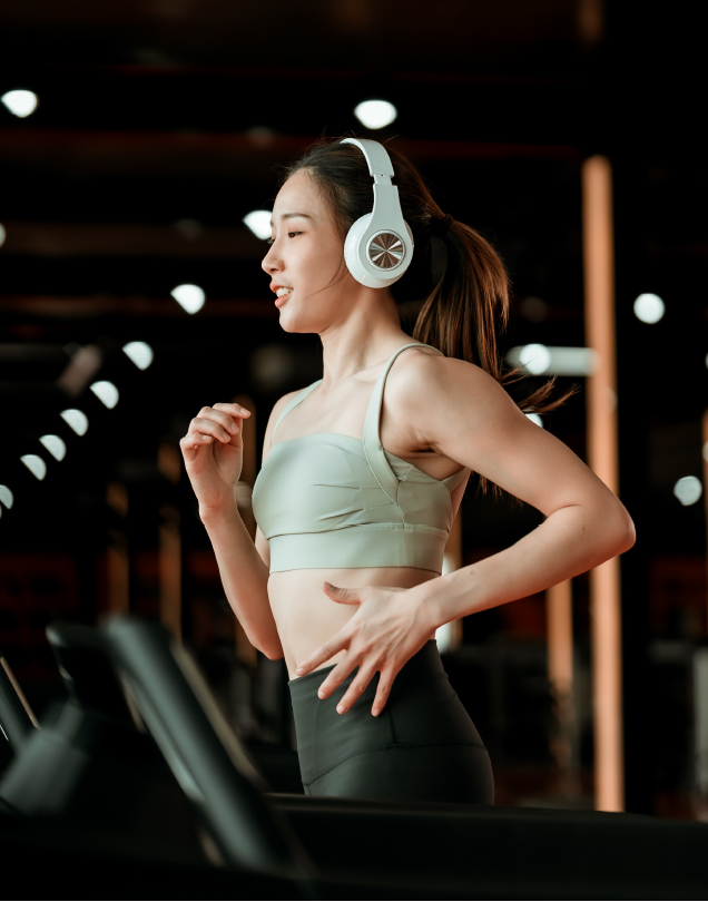 person exercising on treadmill